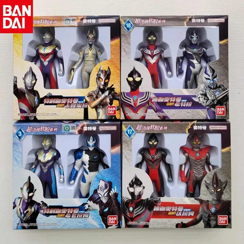 Original Ultraman Trigatiga Galaxy Dynasel Vin Super Showdown Monster Golbadada Set Box Soft Plastic Doll Children'S Gift