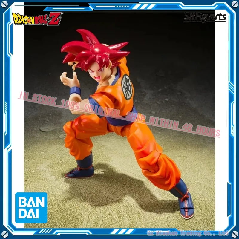 Wholesale Original  Shfiguarts Anime Dragon Ball Z Saiyan God Instilled with the Light of Righteous Hearts Son Goku