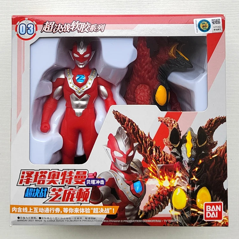 Original Ultraman Trigatiga Galaxy Dynasel Vin Super Showdown Monster Golbadada Set Box Soft Plastic Doll Children'S Gift