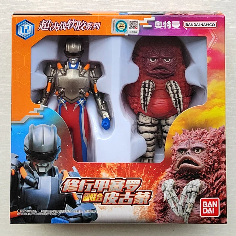 Original Ultraman Trigatiga Galaxy Dynasel Vin Super Showdown Monster Golbadada Set Box Soft Plastic Doll Children'S Gift