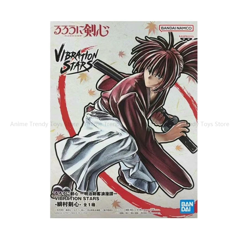 Original in Stock  BANPRESTO VIBRATION STARS Himura Kenshin Anime Action Figure Toy Gift Model Collection Hobby WY