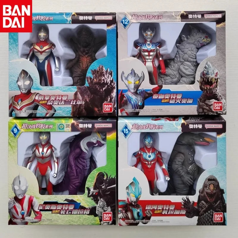 Original Ultraman Trigatiga Galaxy Dynasel Vin Super Showdown Monster Golbadada Set Box Soft Plastic Doll Children'S Gift