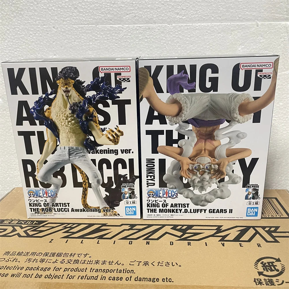 Original Anime Figure One Piece KOA Lucci Luffy King of Artist Action Figurine PVC Model Toys Doll Collector