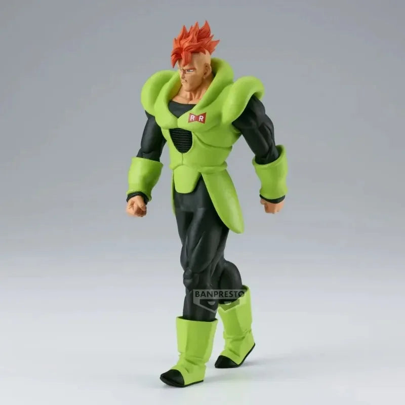 Original Banpresto Anime Dragon Ball Z SOLID EDGE WORKS Android 16 PVC Action Figure Model Collectible Toy Gifts