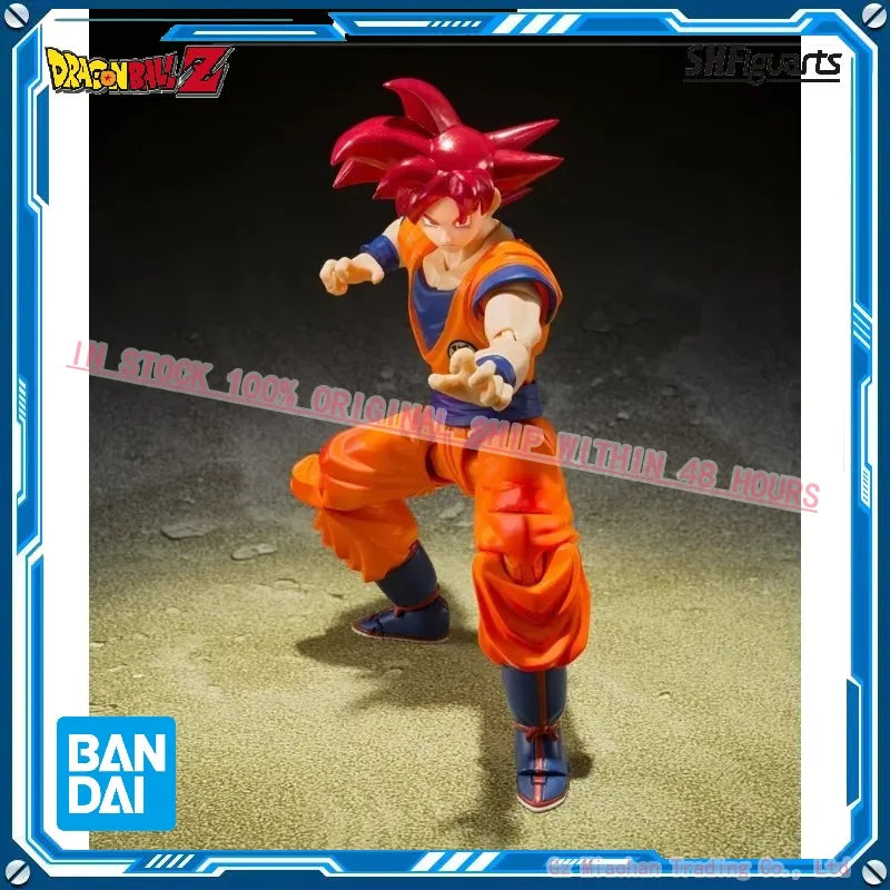 Wholesale Original  Shfiguarts Anime Dragon Ball Z Saiyan God Instilled with the Light of Righteous Hearts Son Goku