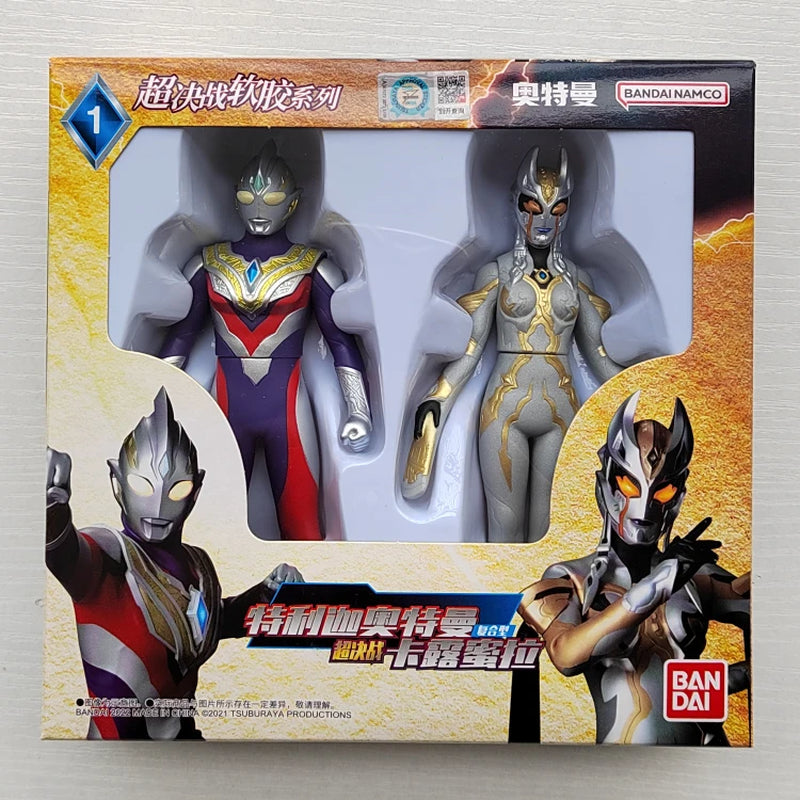 Original Ultraman Trigatiga Galaxy Dynasel Vin Super Showdown Monster Golbadada Set Box Soft Plastic Doll Children'S Gift