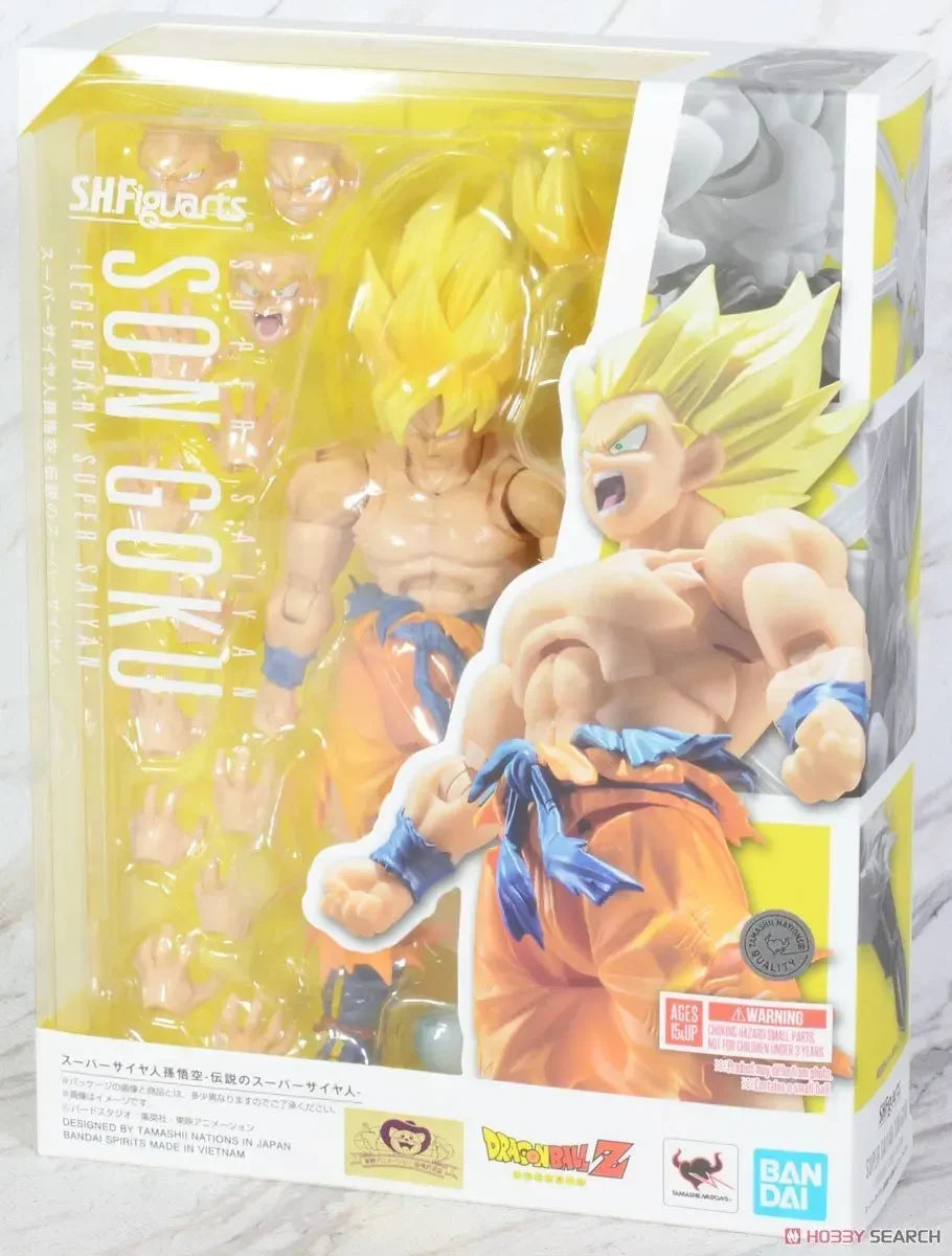BANDAI Dragon Ball S H Figuarts SHF Broly Frieza Vegeta Legendary Goku Android 19 V Jump 30th Goku Action Toy Figures Gift