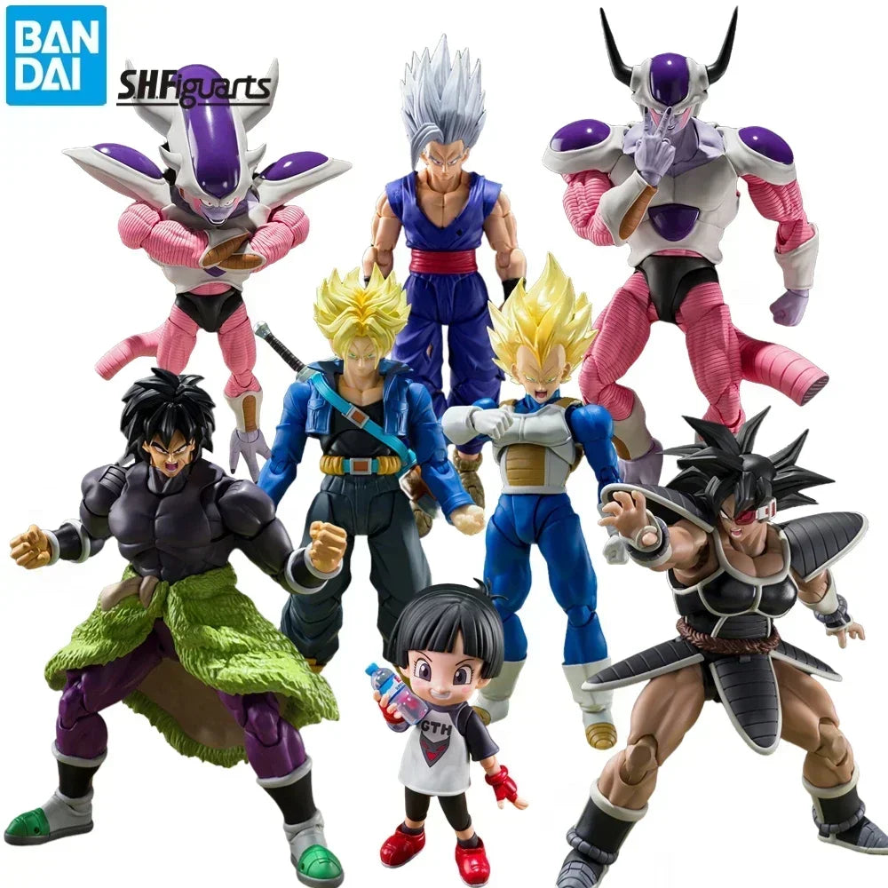 BANDAI Dragon Ball S H Figuarts SHF Broly Frieza Vegeta Legendary Goku Android 19 V Jump 30th Goku Action Toy Figures Gift