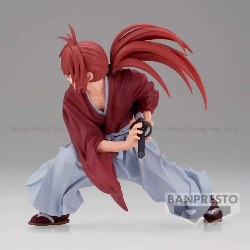 Original in Stock  BANPRESTO VIBRATION STARS Himura Kenshin Anime Action Figure Toy Gift Model Collection Hobby WY