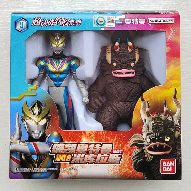 Original Ultraman Trigatiga Galaxy Dynasel Vin Super Showdown Monster Golbadada Set Box Soft Plastic Doll Children'S Gift
