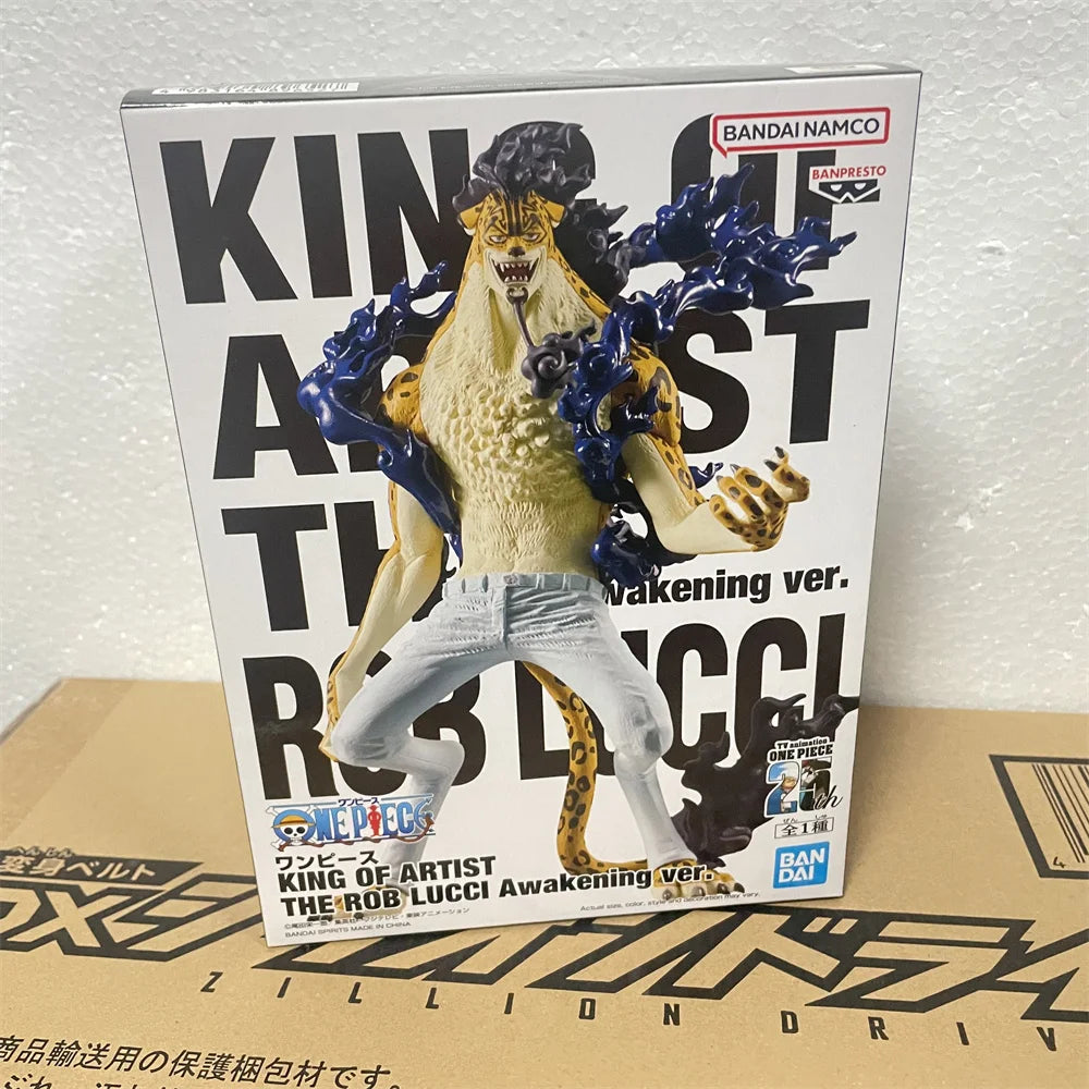 Original Anime Figure One Piece KOA Lucci Luffy King of Artist Action Figurine PVC Model Toys Doll Collector