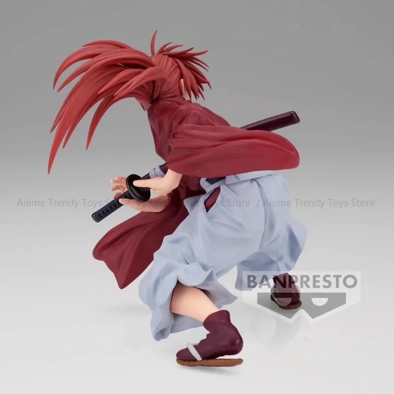 Original in Stock  BANPRESTO VIBRATION STARS Himura Kenshin Anime Action Figure Toy Gift Model Collection Hobby WY