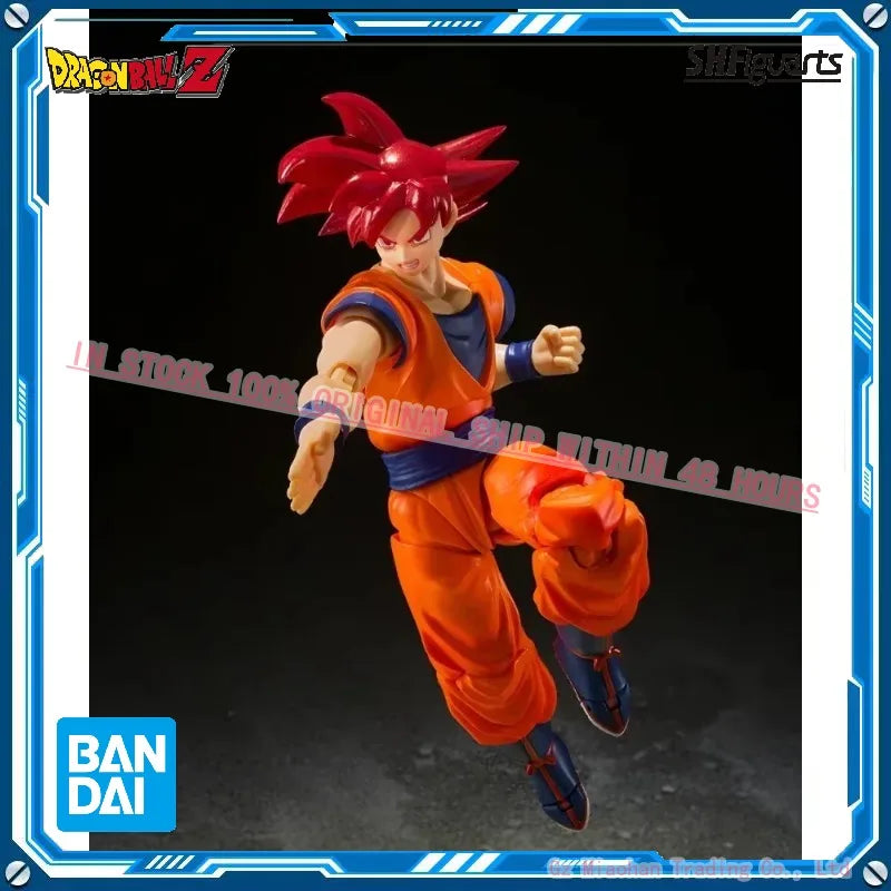 Wholesale Original  Shfiguarts Anime Dragon Ball Z Saiyan God Instilled with the Light of Righteous Hearts Son Goku