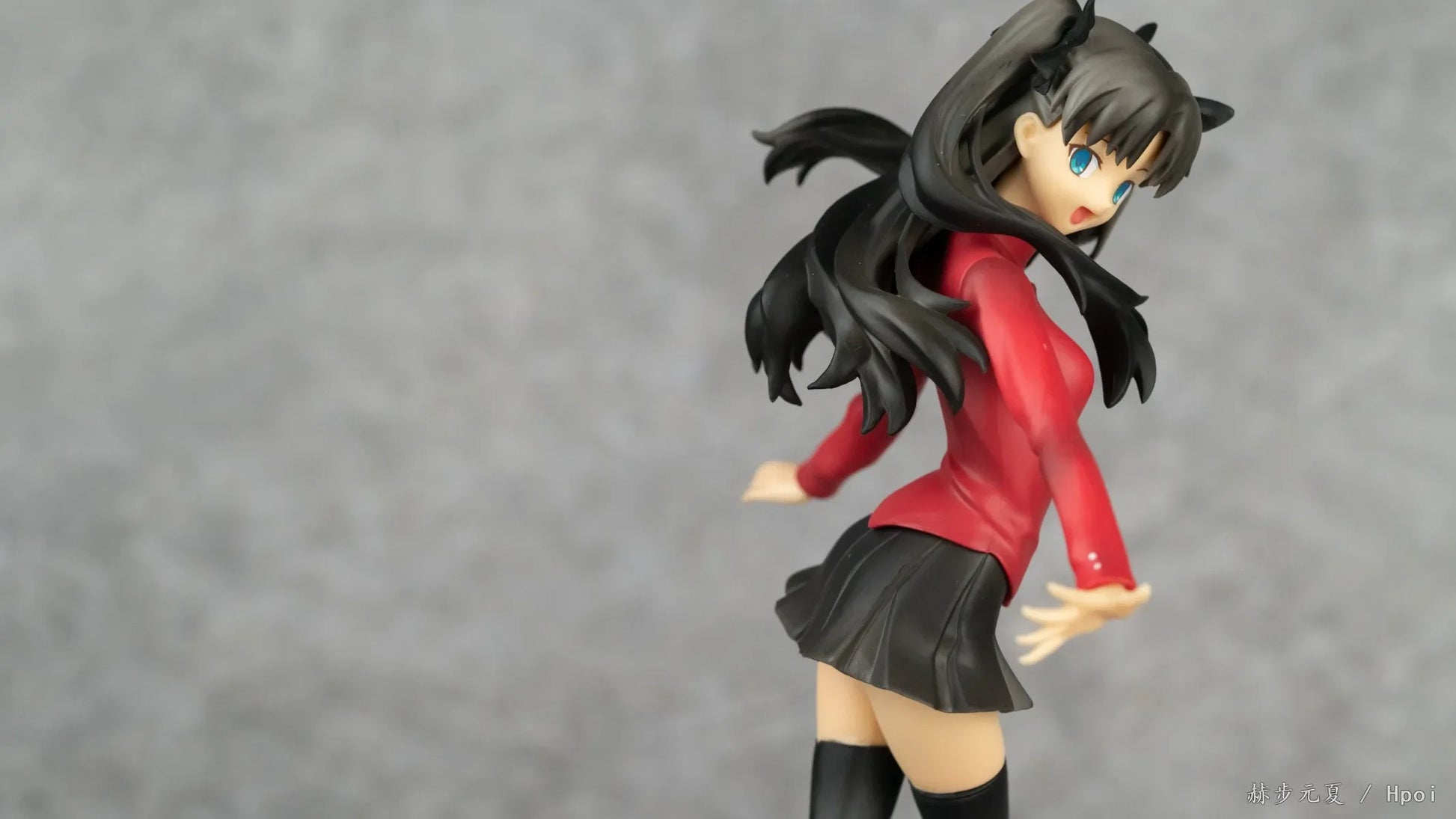 Anime Fate Stay Night Unlimited Blade Works Tohsaka Rin SQ Figure PVC Statue 18Cm Collectible Model Toy Action Character Gift