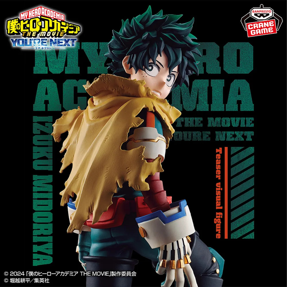 In Stock Original BANPRESTO My Hero Academia the Movie You'Re Next Izuku Midoriya Figure Anime Model Genuine Boxed Toy