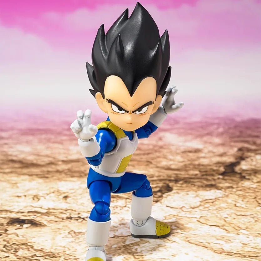 BANDAI S.H.Figuarts SHF Dragon Ball Vegeta MINI DAIMA Anime Action Figures Model Toys