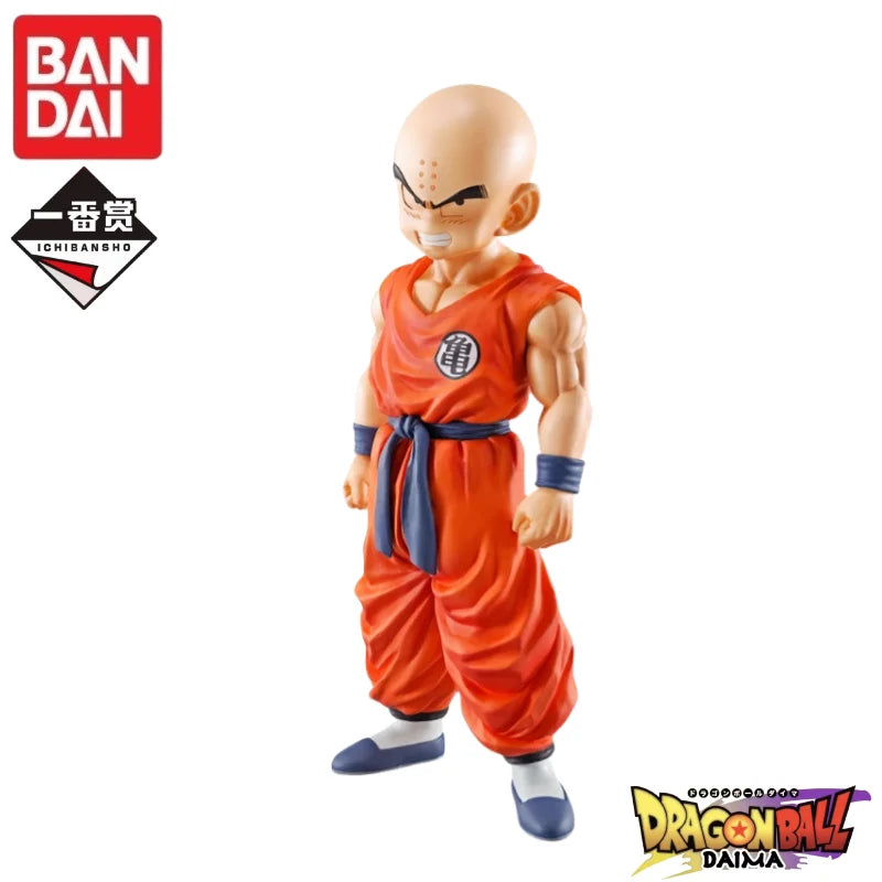 In Stock 100% Original Bandai Ichiban Kuji Strong Bonds Master Roshi, Three-Headed Statue Krillin Goku Anime Character Model