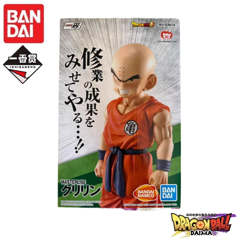 In Stock 100% Original Bandai Ichiban Kuji Strong Bonds Master Roshi, Three-Headed Statue Krillin Goku Anime Character Model