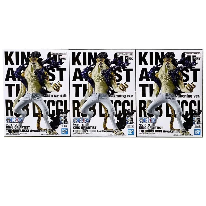 Original  King of Artist One Piece Rob Lucci Awakening Ver. 19Cm Genuine Action Anime Figure Pvc Model Collectible Toys
