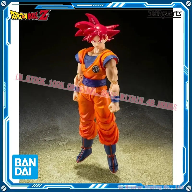 Wholesale Original  Shfiguarts Anime Dragon Ball Z Saiyan God Instilled with the Light of Righteous Hearts Son Goku