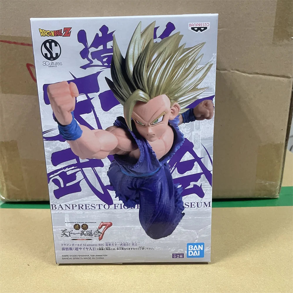 Original Anime Dragon Ball Z Anime Figure Super Saiyan 2 Son Gohan Action Figure PVC Model Toys Doll Collector Figurine
