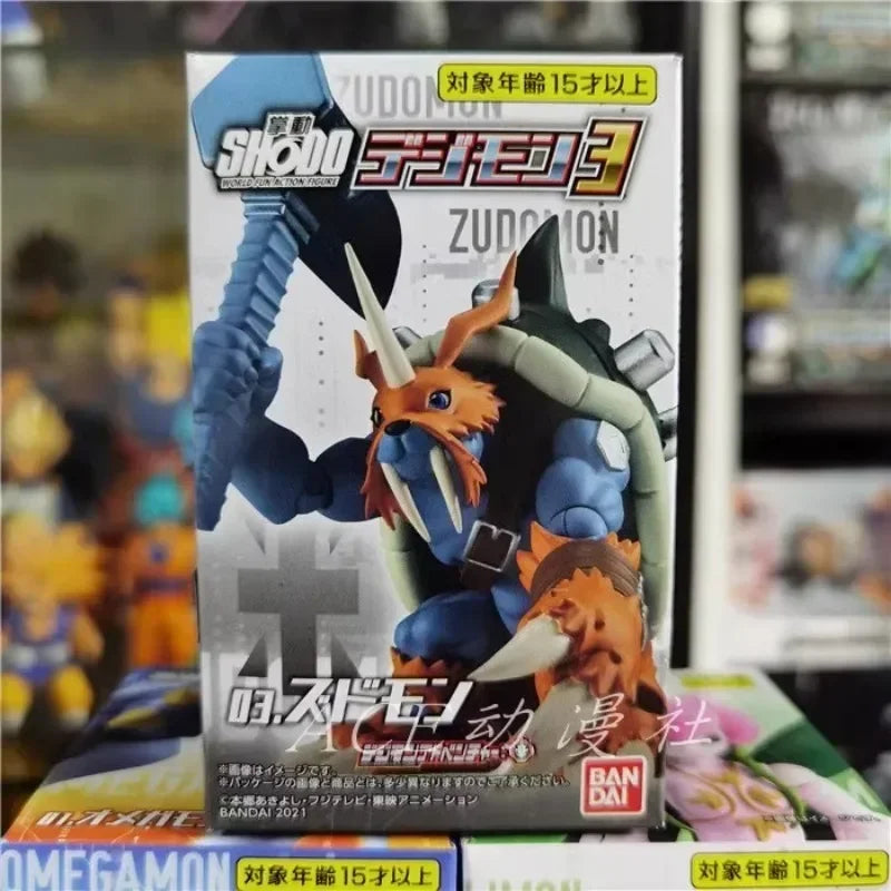 Original  Digimon Adventure Zudomon Omegamon Alter-S Lilimon Box Eggs Collected Assembly Ornaments Figure Models Toys