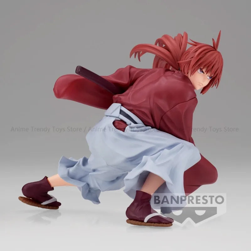 Original in Stock  BANPRESTO VIBRATION STARS Himura Kenshin Anime Action Figure Toy Gift Model Collection Hobby WY